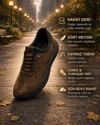 Ortopedik Nubuk Deri Ayakkabı