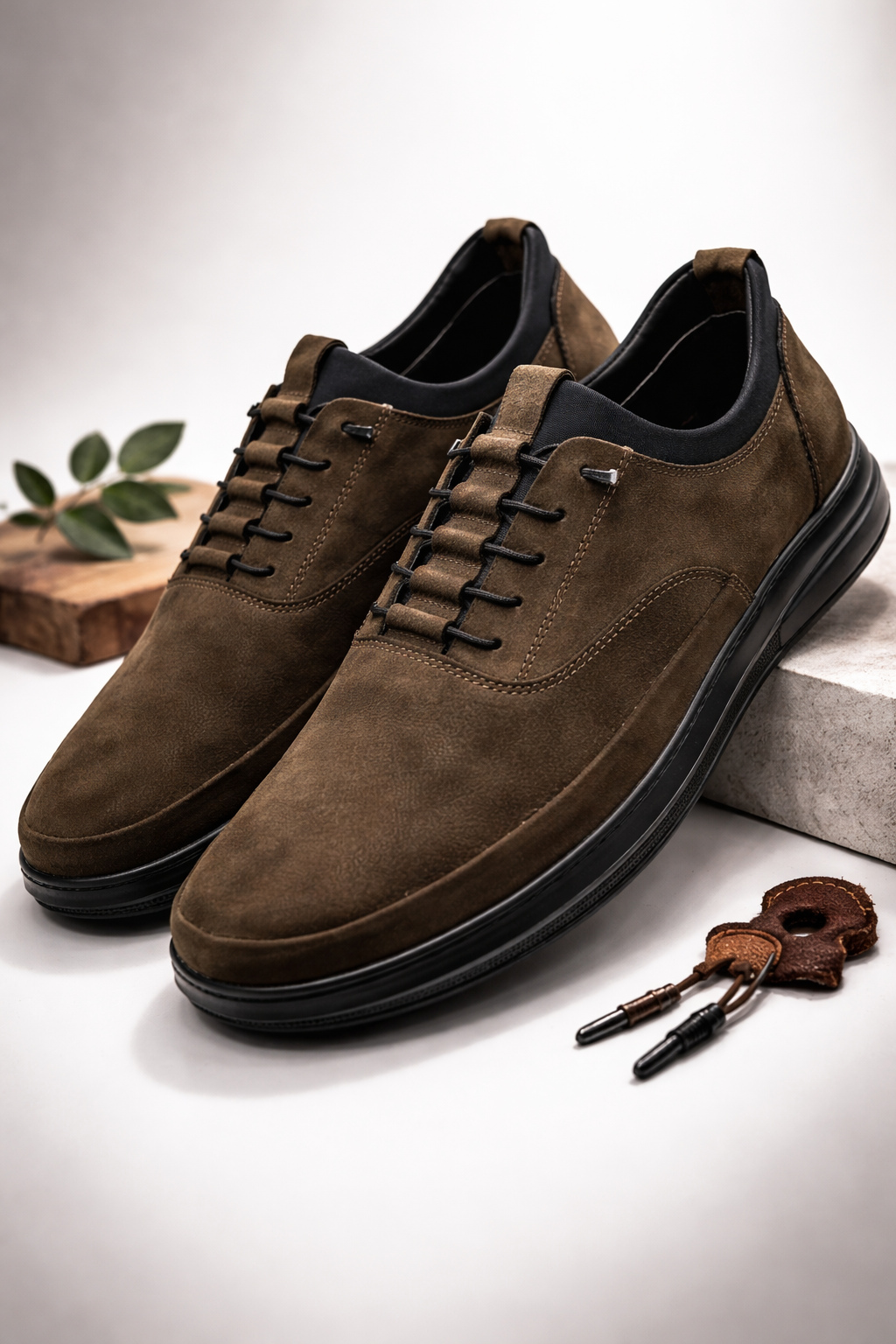 Bağcıksız Ortopedik Deri Ayakkabı