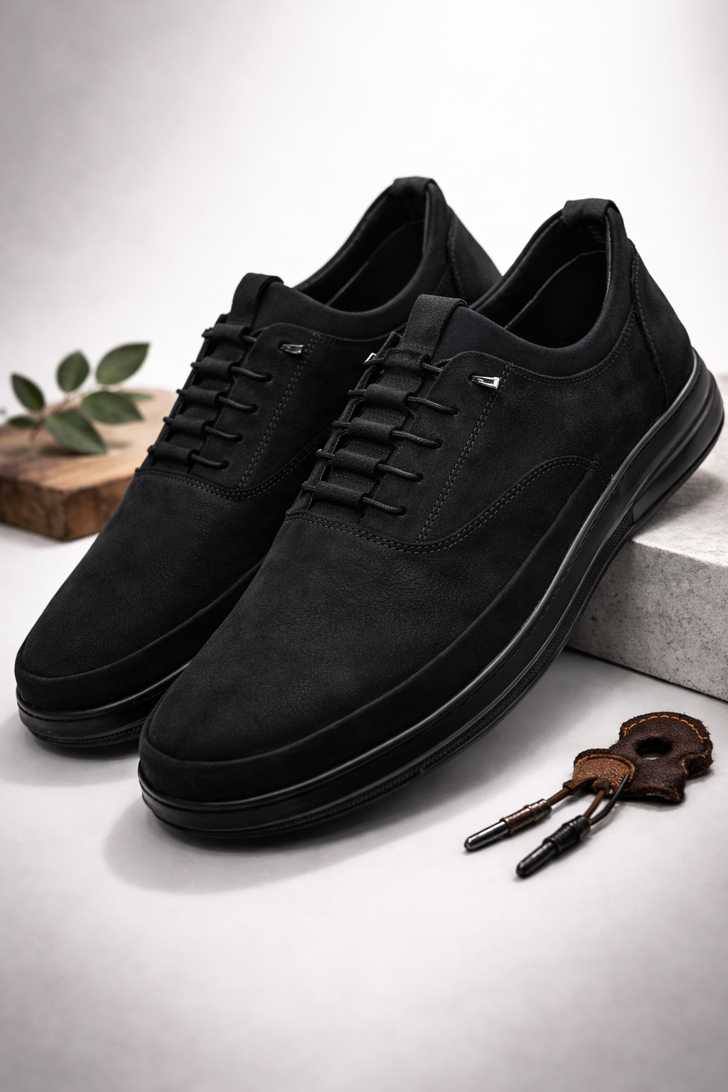 Bağcıksız Ortopedik Deri Ayakkabı